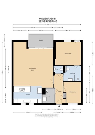 Floorplan - Molenpad 51, 1431 BZ Aalsmeer